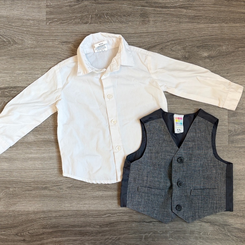 Van Heusen/Healthtex baby boys suit and tie vest set